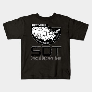 SDT logo - White border. Kids T-Shirt